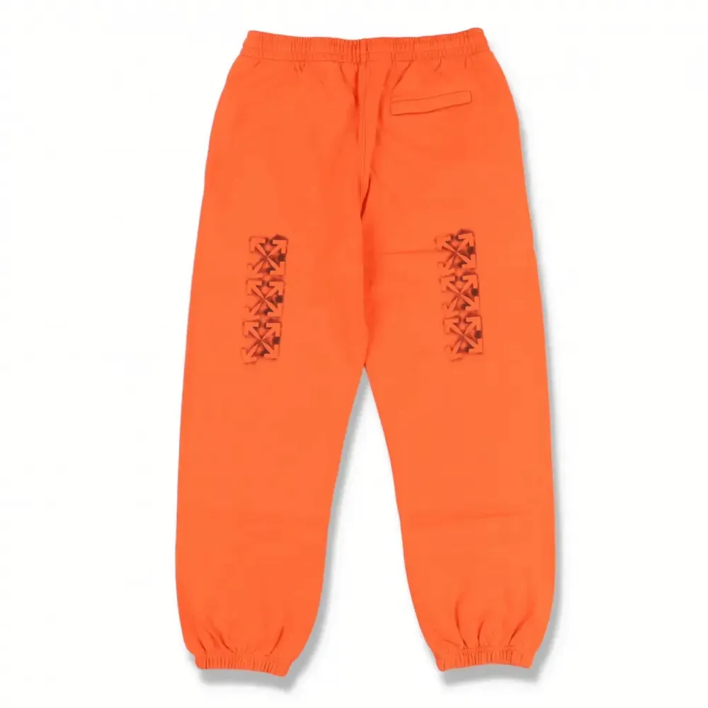 Calça Off-White Sprayed Stencil Arrows Logo Orange foto 1