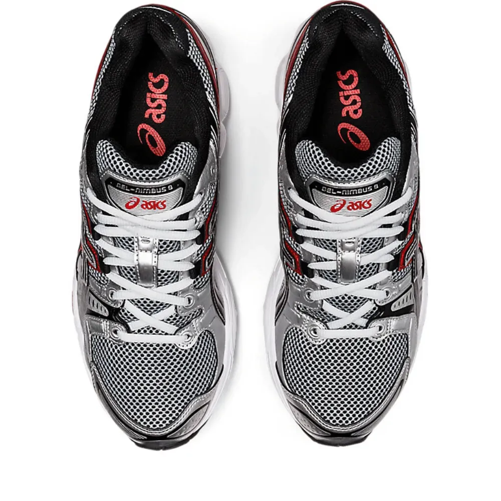 Asics Gel-Nimbus 9 Pure Silver Classic Red foto 2