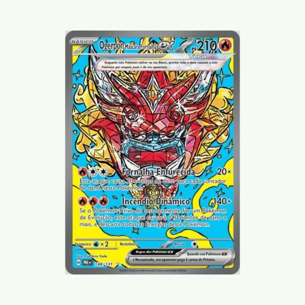 g**様 AR28枚まとめ フリーザー フォッコ ポッチャマ ポカブ ヤドン ラ Ogerpon Máscara Fornalha EX 2025 Pokémon TCG (148/131) - Droper
