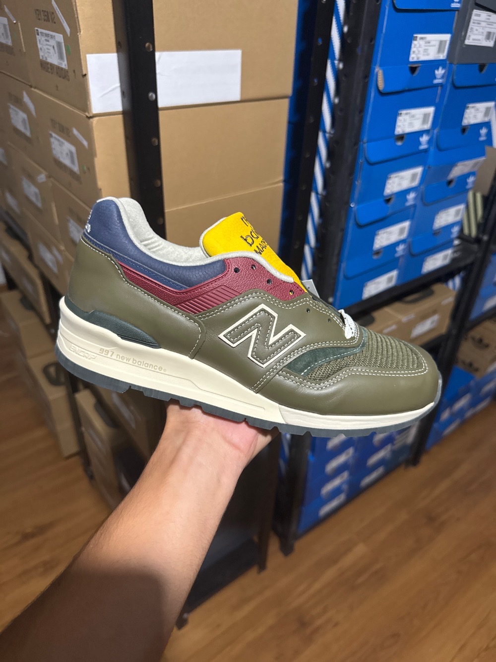 Aimé Leon Dore x New Balance 997 Made in USA Dark Moss Angora