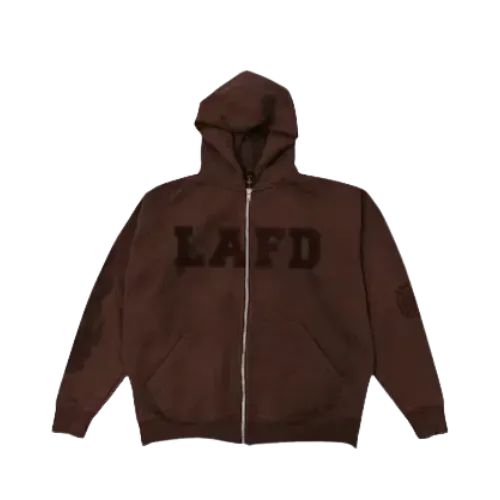 Moletom Travis Scott LAFD Zip Brown