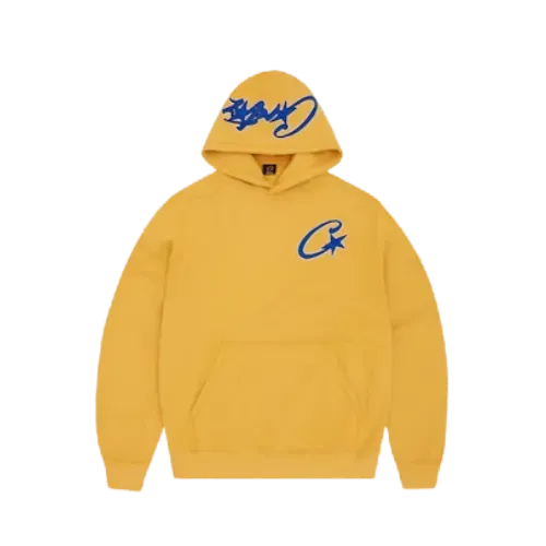 Moletom Corteiz Satin C Star Appliqué Mustard