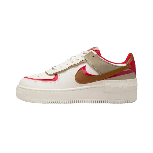 Nike Air Force 1 Low Shadow Phantom Fire Red Khaki - Droper