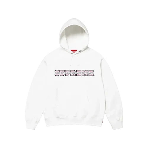 Moletom Supreme Collegiate Acronym Hooded Sweatshirt White - Droper