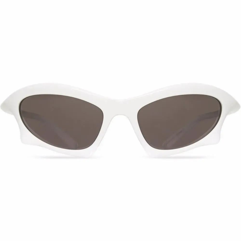 Óculos Balenciaga Bat Rectangle Frame White - Droper