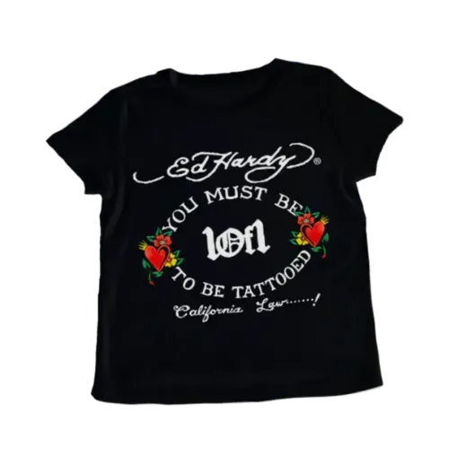 Ed Hardy x Exclusiviist 1of1 Camiseta N1RVANA Black