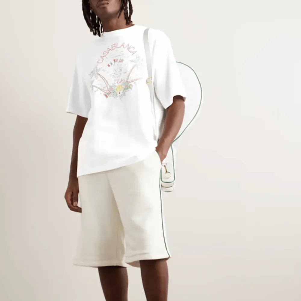 Camiseta Casablanca Crayon Tennis Club White foto 1