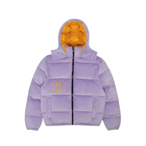 Jaqueta Drew House Plush Hooded Puffer Lavender