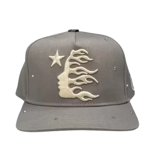 Boné Hellstar OG Logo Rhinestone Grey