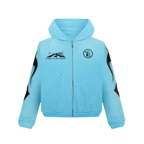 Moletom Hellstar Studios Zip Blue - Droper