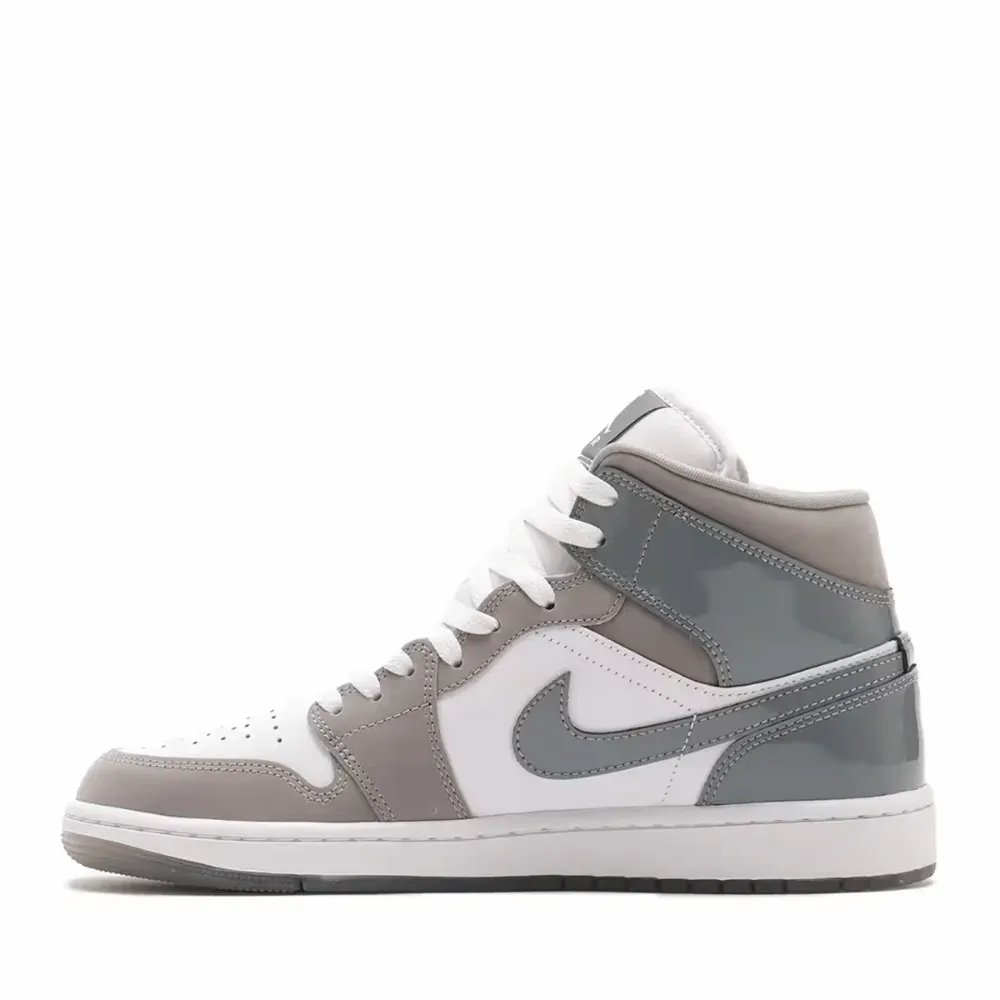 Air Jordan 1 Mid SE White Medium Grey Cool Grey - Droper