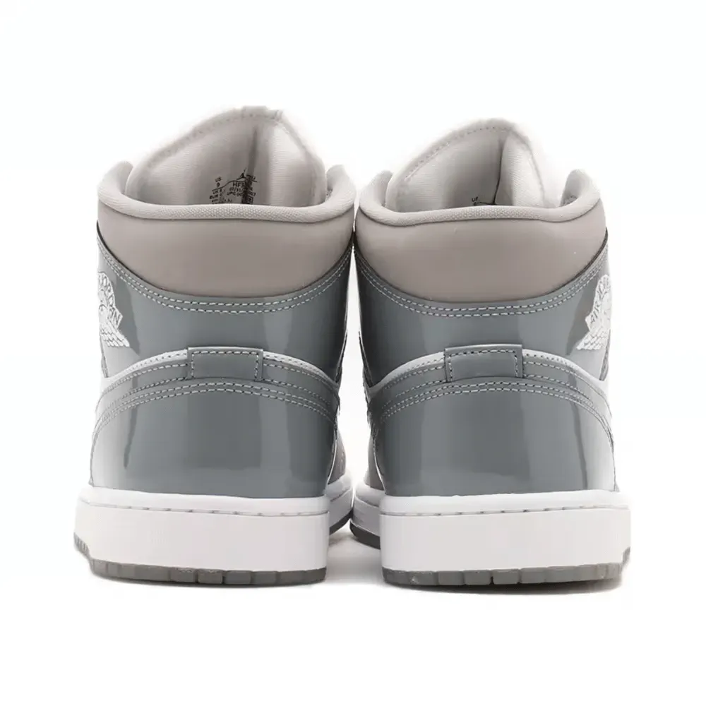 Air Jordan 1 Mid SE White Medium Grey Cool Grey - Droper