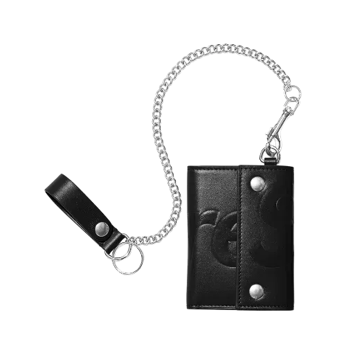 Carteira Supreme Leather Chain Black FW25-W8 - Droper