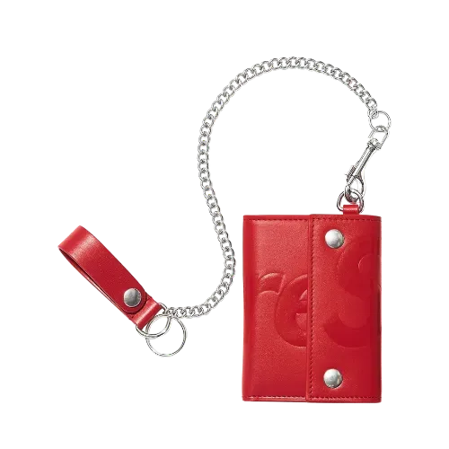 Carteira Supreme Leather Chain Red FW25-W8 - Droper