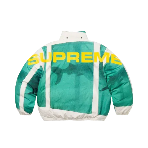 Damien Hirst x Supreme Jaqueta Down Puffer White - Droper