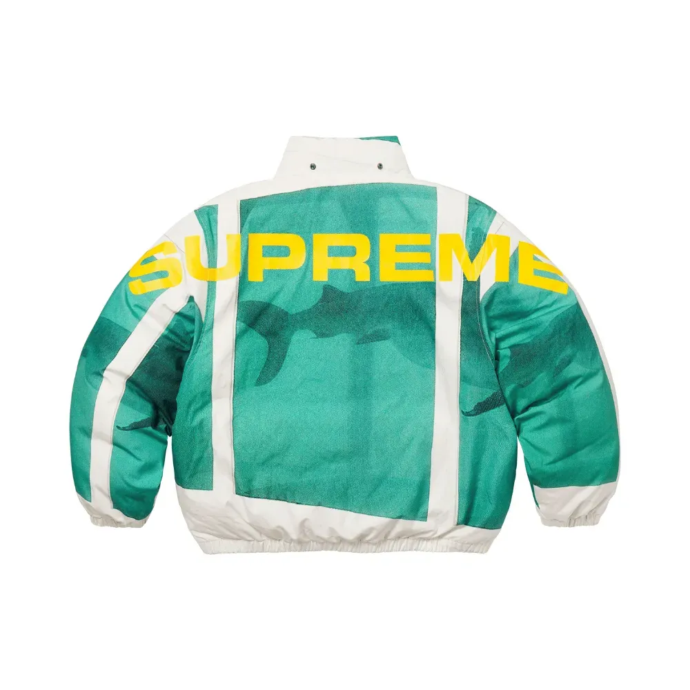 Damien Hirst x Supreme Jaqueta Down Puffer White - Droper