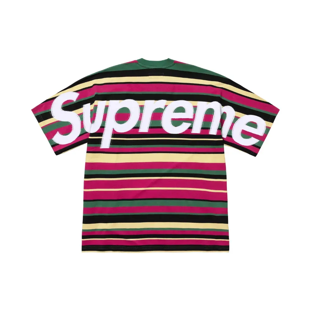 Camiseta Supreme Intarsia S/S Stripe - Droper