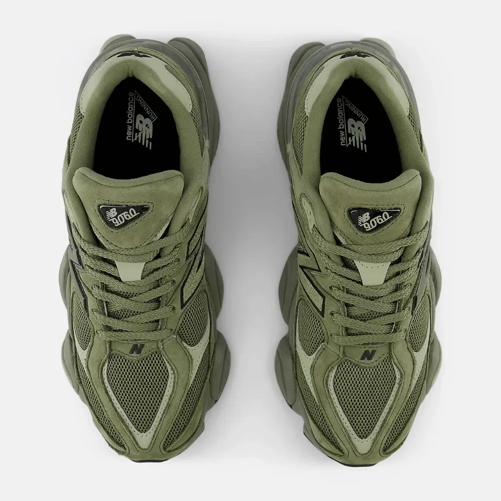 New Balance 9060 Dark Olivine Olivine Black - Droper