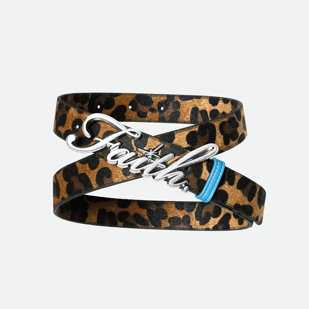 Cinto FAITH BY LUIS The Valentino Leopard Chrome - Droper