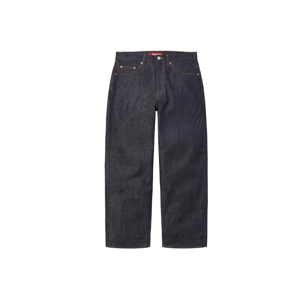 Calça Supreme Rigid Baggy Selvedge Jean Indigo - Droper