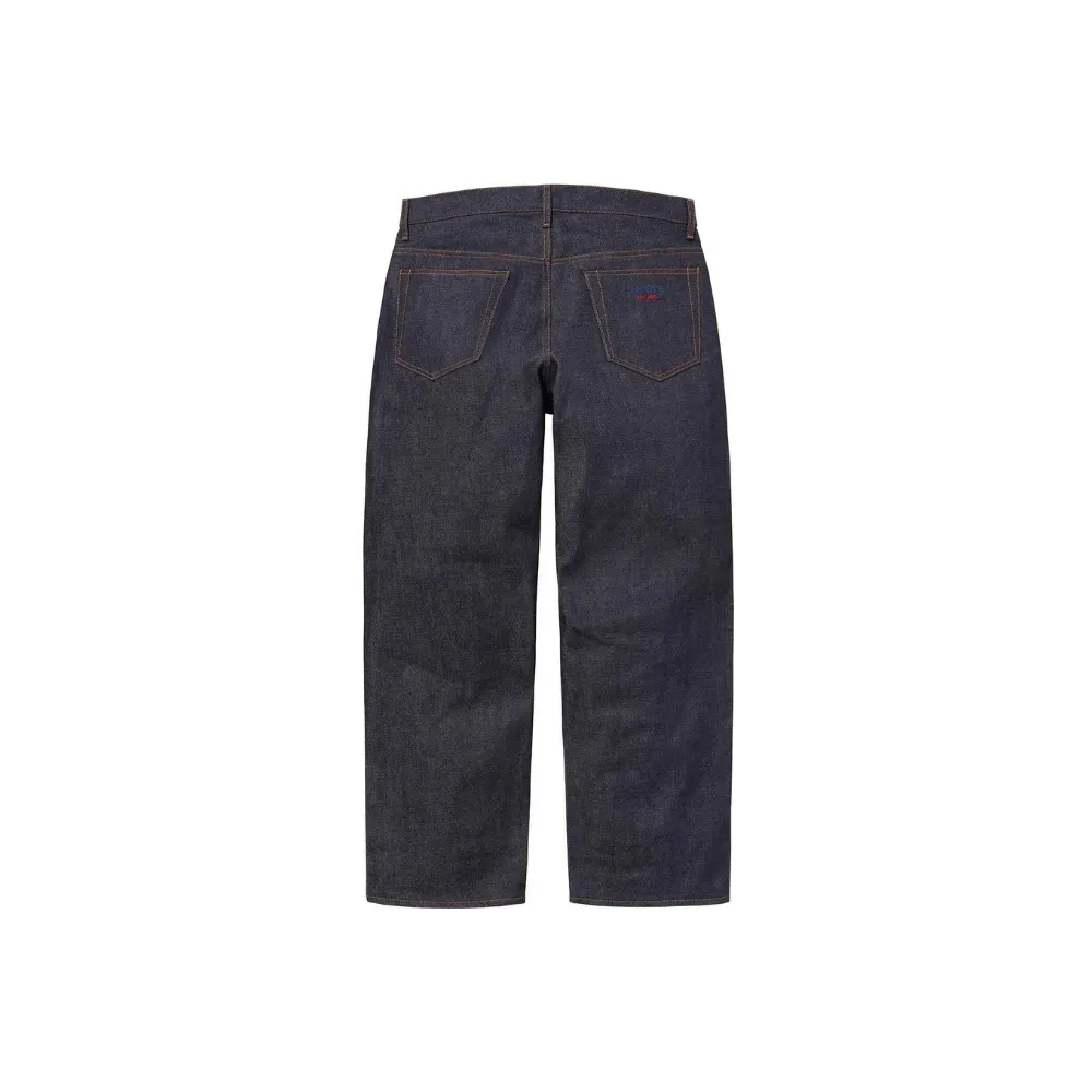 Calça Supreme Rigid Baggy Selvedge Jean Indigo - Droper