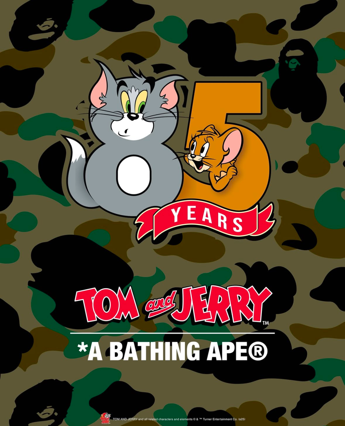 BAPE apresenta coleção especial com Tom & Jerry para celebrar 85 anos da animação