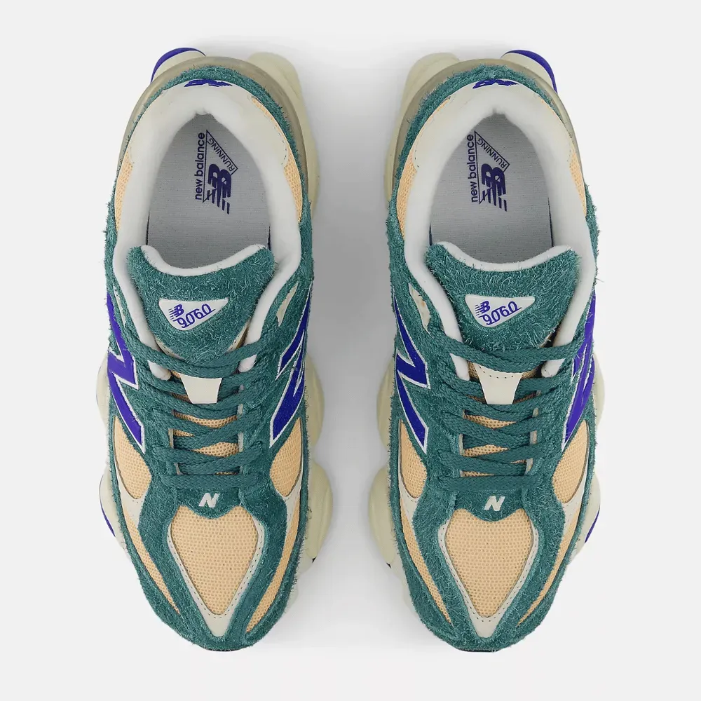 New Balance 9060 New Spruce Peach Blossom Team Royal - Droper