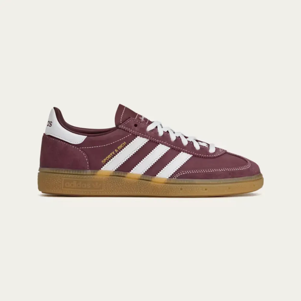 Imagem Sporty & Rich x adidas Handball Spezial Shadow Red Cloud White Gum