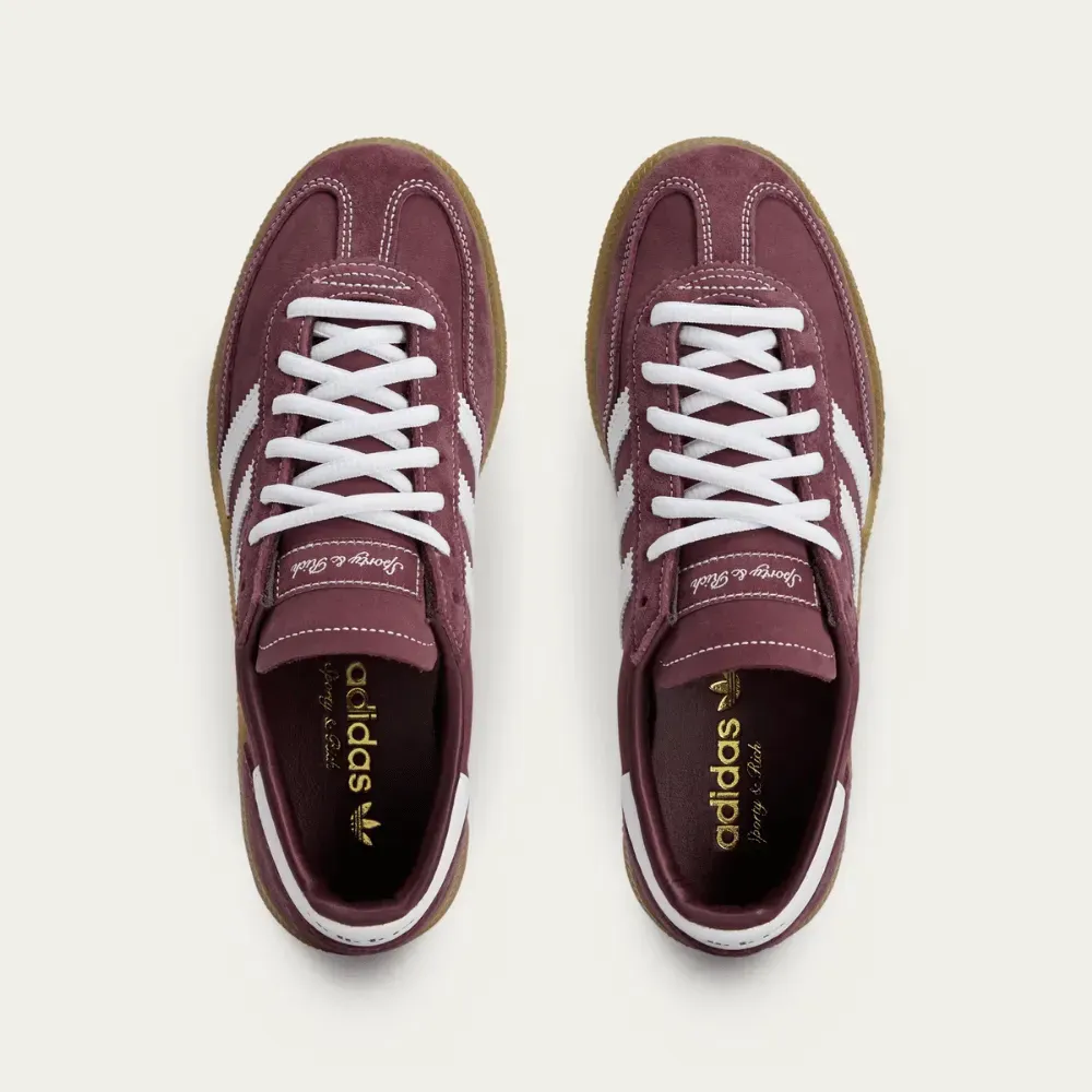 Imagem Sporty & Rich x adidas Handball Spezial Shadow Red Cloud White Gum