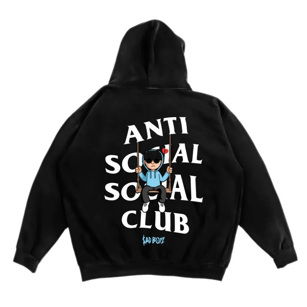 SADBOYZ x Anti Social Social Club Moletom Swing Black - Droper