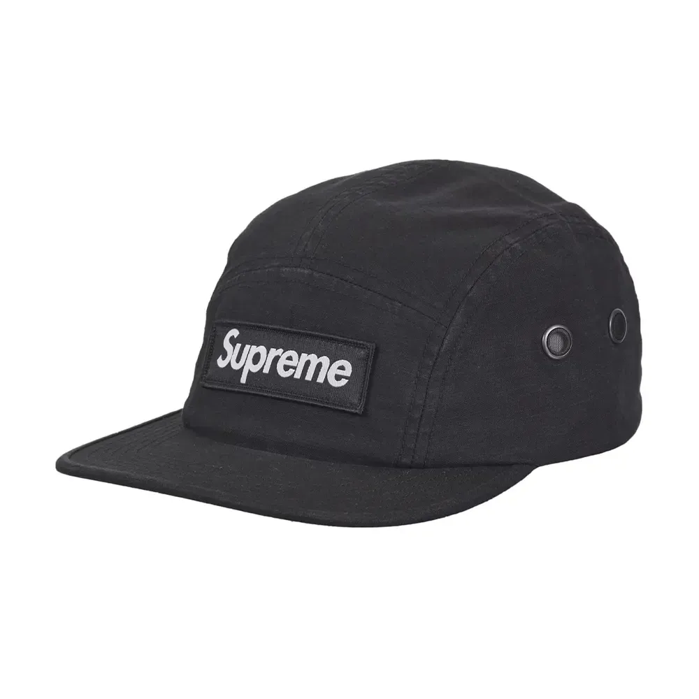 【新品】supreme Military Camp Cap BLACK Boné Supreme Military Camp Black - Droper