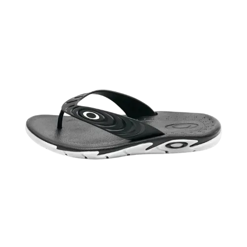 Chinelo Oakley Crowd Black White