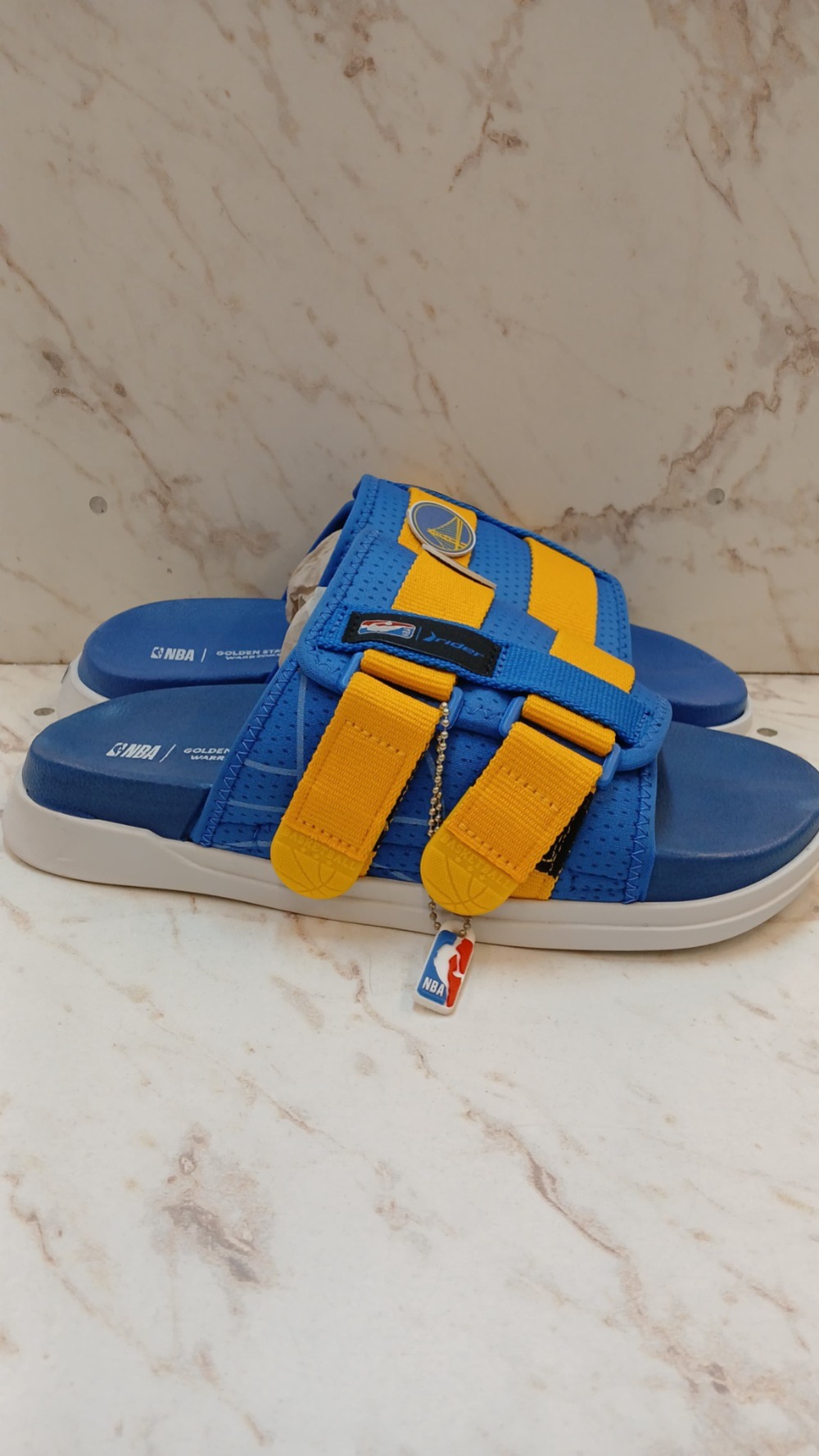 Slide Rider R Next  II NBA Golden State "Branco/Azul/Amarelo"