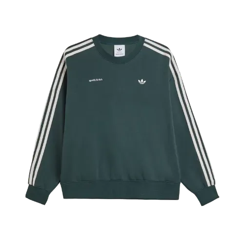 Sporty & Rich x adidas Moletom Crewneck Shadow Green - Droper