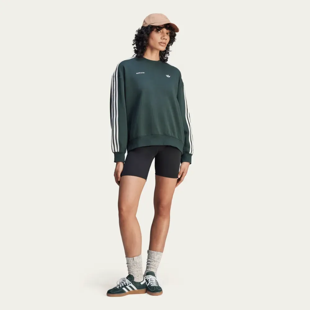 Sporty & Rich x adidas Moletom Crewneck Shadow Green - Droper