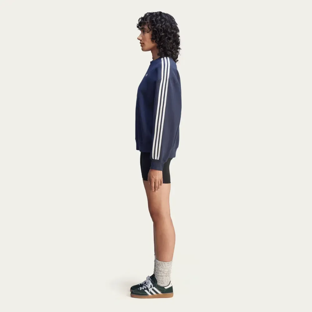 Sporty & Rich x adidas Moletom Crewneck Night Navy - Droper