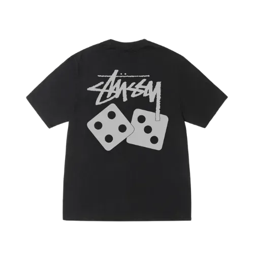 Camiseta Stussy Dice Pigment Dyed Black