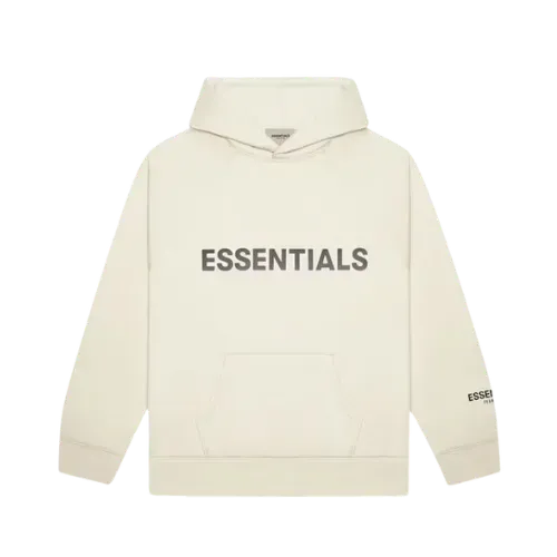 Moletom Fear of God Essentials Pullover Hoodie Applique Logo Buttercream