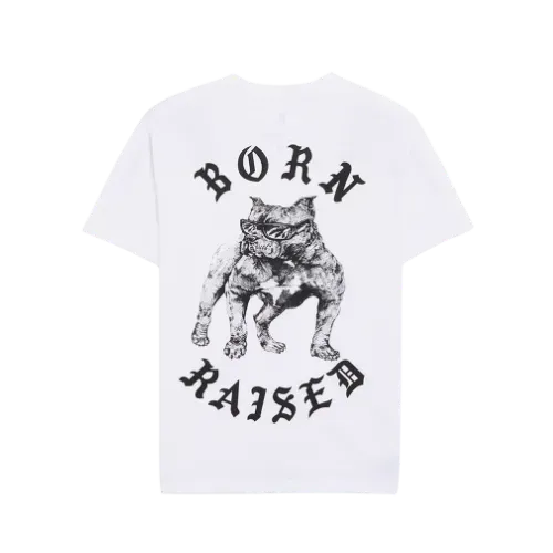 Camiseta Born x Raised Reserve Boardwalk Shark White