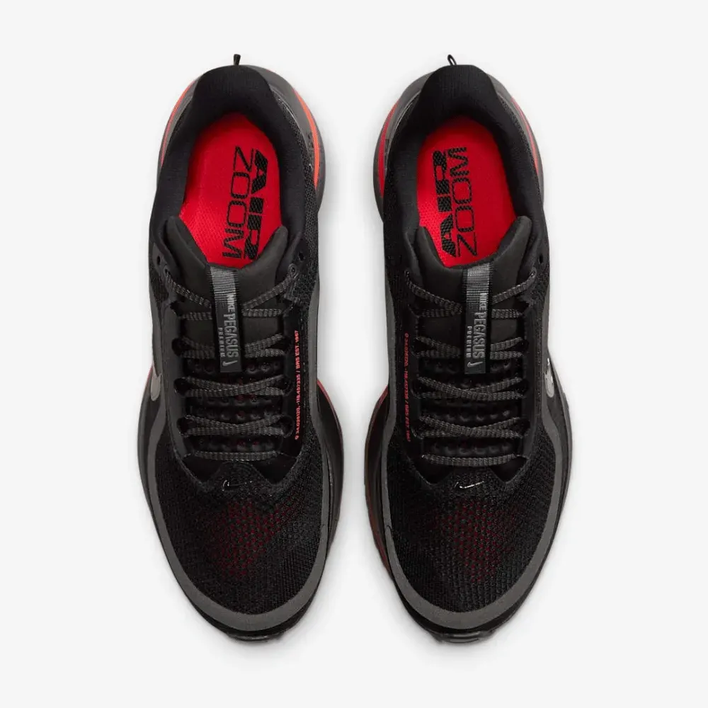 Nike Air Zoom Pegasus Premium Black Bright Crimson - Droper