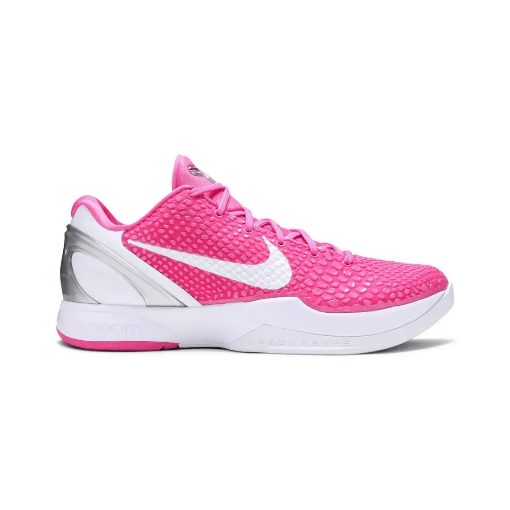 シューズ(男性用) Nike Kobe 6 Protro Pink/White 11 Nike Kobe 6 Protro Kay Yow Think Pink - Droper