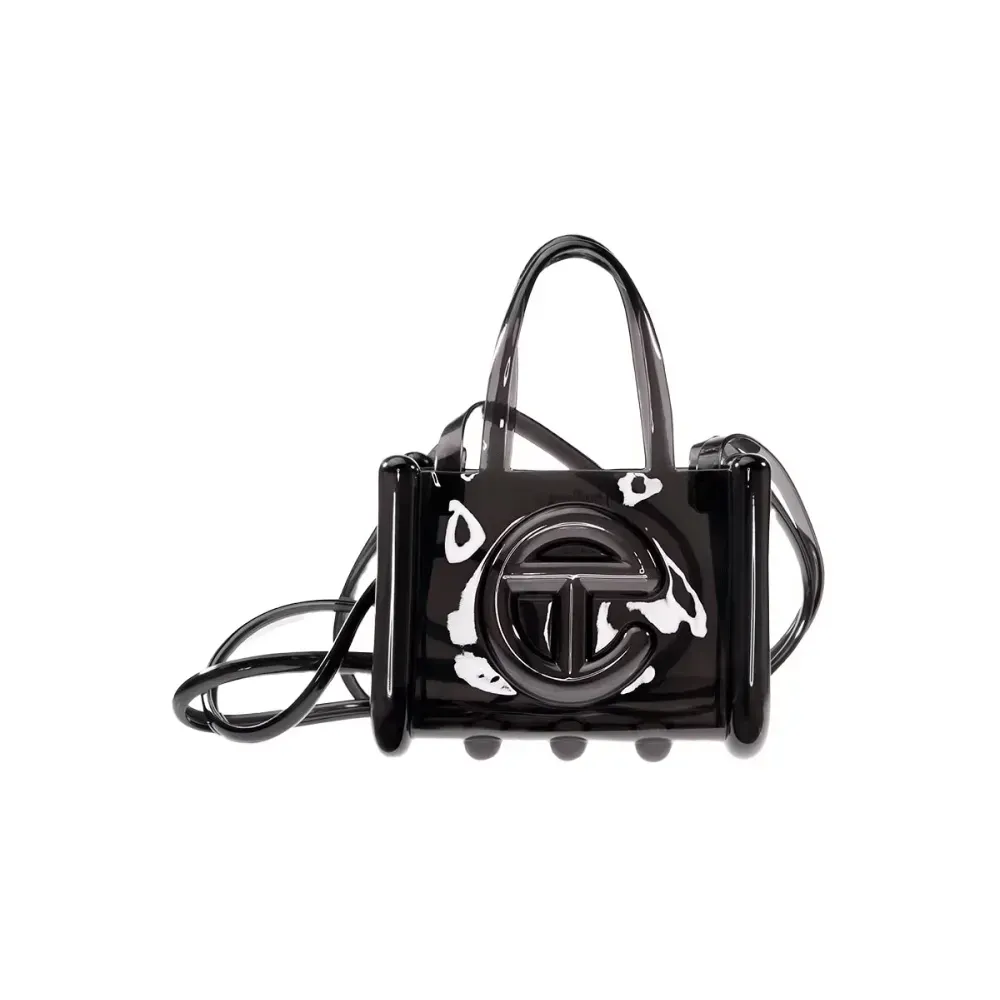 Melissa x Telfar Bolsa Small Jelly Shopper Black - Droper
