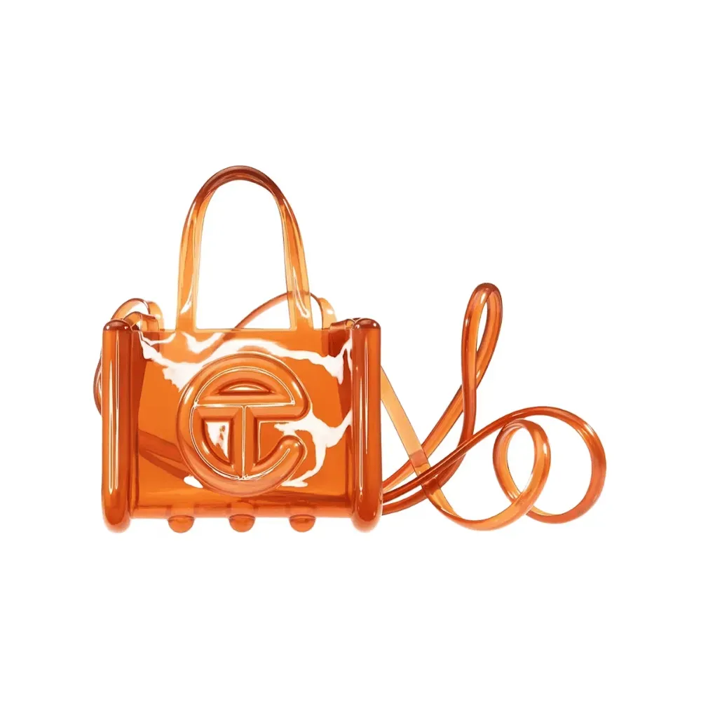 Melissa x Telfar Bolsa Small Jelly Shopper Brown - Droper