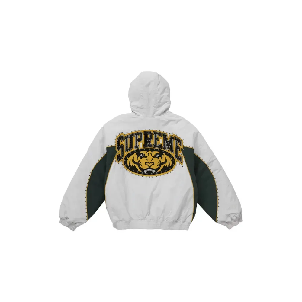 Jaqueta Supreme Studded Stadium White - Droper