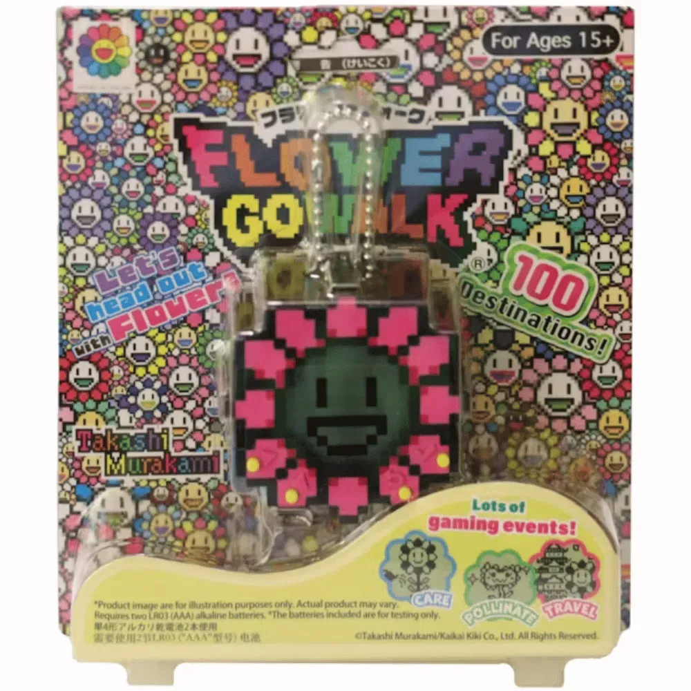 Jogo Takashi Murakami Flower Go Walk Pink Black Outline - Droper