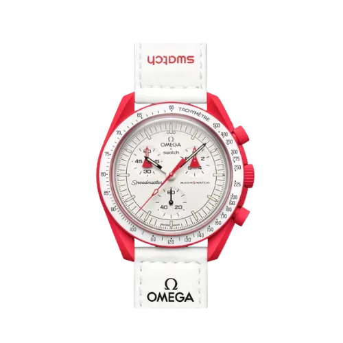 Swatch x Omega Relógio Bioceramic Moonswatch Mission to Mars