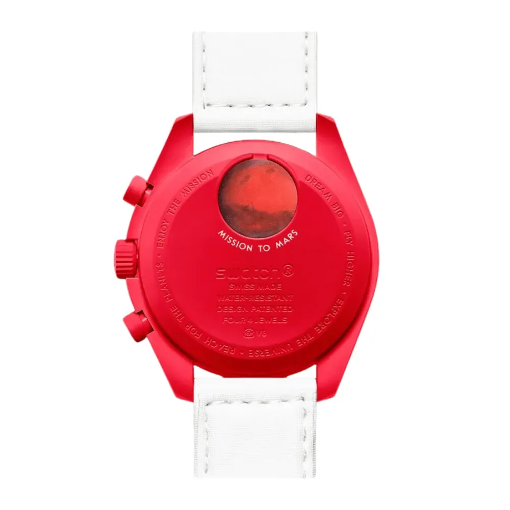 【美品】Swatch × Omega Mission to Mars 火星 Swatch x Omega Relógio Bioceramic Moonswatch Mission to Mars - Droper