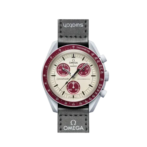 Swatch x Omega Relógio Bioceramic Moonswatch Mission to Saturn