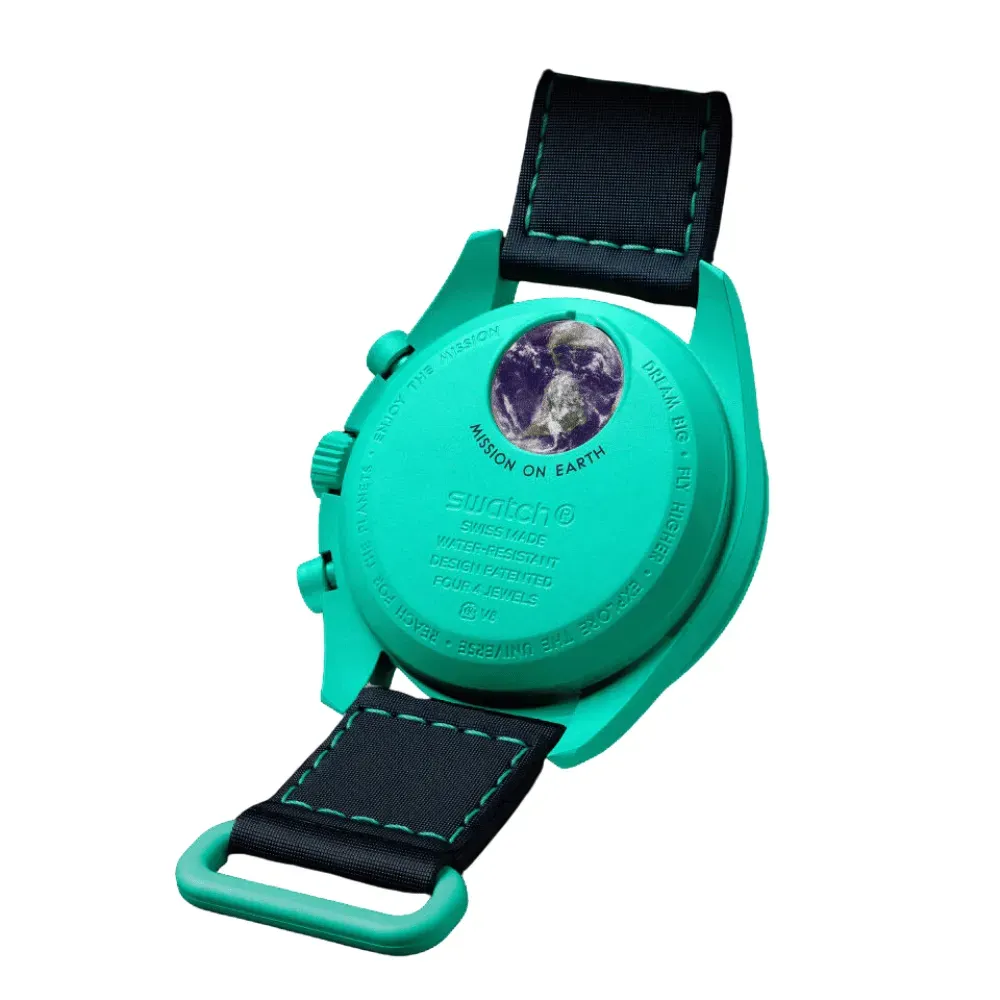 Swatch x Omega Relógio Bioceramic Moonswatch Mission On Earth