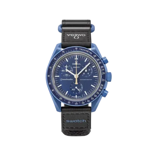 Swatch x Omega Relógio Bioceramic Moonswatch Mission Neptune Moonshine Gold